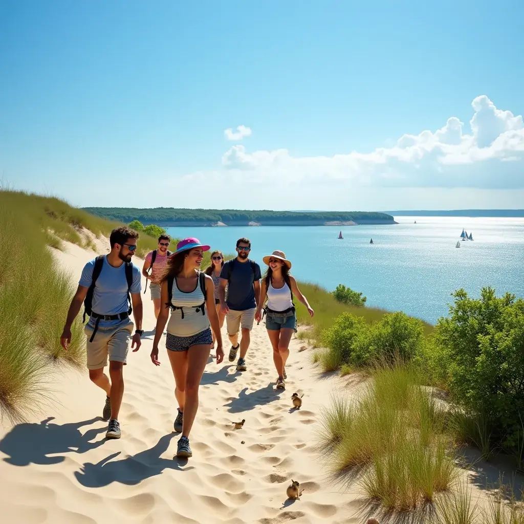 Liczne łodzie i jachty w porcie nad jeziorem Michigan.